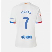 Dámy Fotbalový dres Barcelona Ferran Torres #7 2023-24 Venkovní Krátký Rukáv